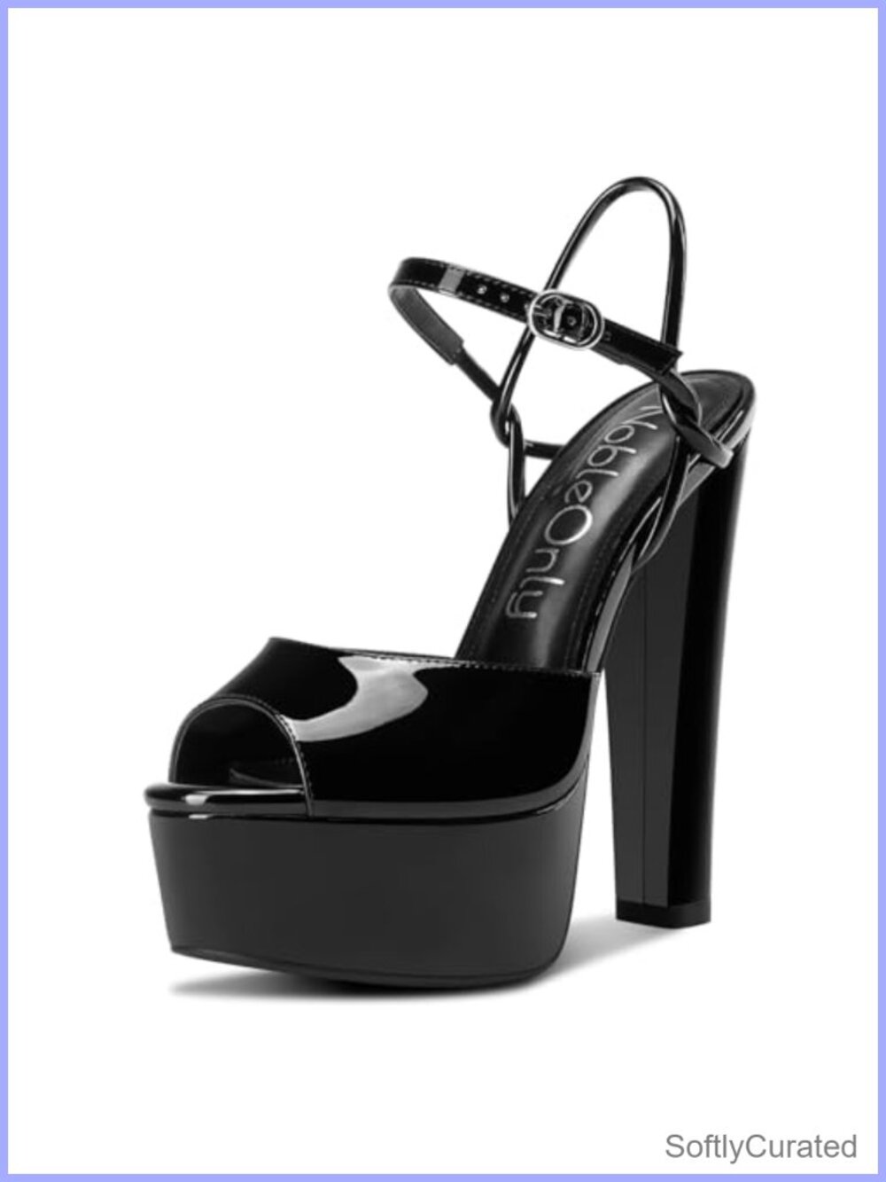 Platform Heels for Women Peep Toe Ankle Strap Chunky Block Sandals